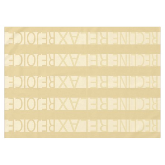 Pessach 60/84" Tabletecloth "Pessach R & R Tan" Tischdecke (Vorderseite (Horizontal))