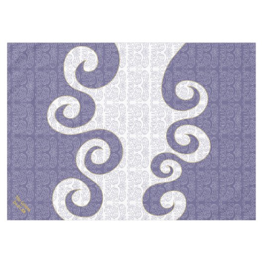 Pessach 60/84" Tabletecloth "Pessach-Trennmeer" Tischdecke (Vorderseite (Horizontal))