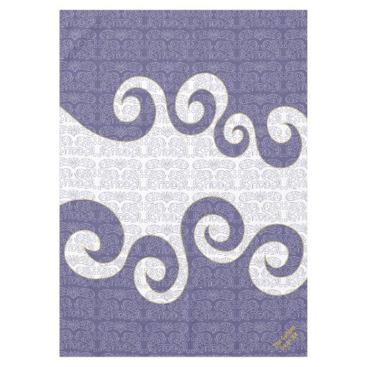 Pessach 60/84" Tabletecloth "Pessach-Trennmeer" Tischdecke (Vorderseite)