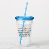 Pessach Acrylic Tumbler 16 oz Funny Seder Toon Acryltrinkbecher (Rückseite)