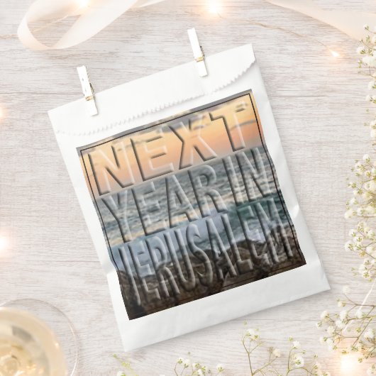 Pessach "Afikomen Time" Jerusalem Beach Gefälliget Geschenktütchen (Ausgeschnitten)