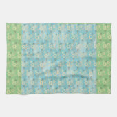 Pessach Blau und Grüner Stern von David Geschirrtuch (Horizontal)