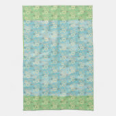 Pessach Blau und Grüner Stern von David Geschirrtuch (Vertikal)