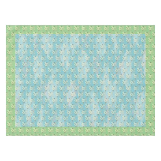 Pessach Blau und Grüner Stern von David Tischdecke (Vorderseite (Horizontal))