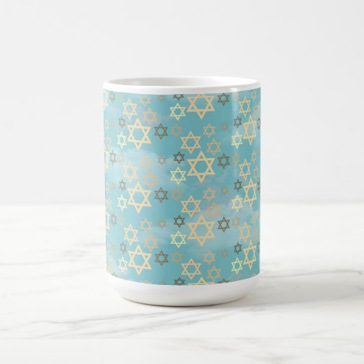Pessach Blue Sky Star von David Kaffeetasse (Mittel)