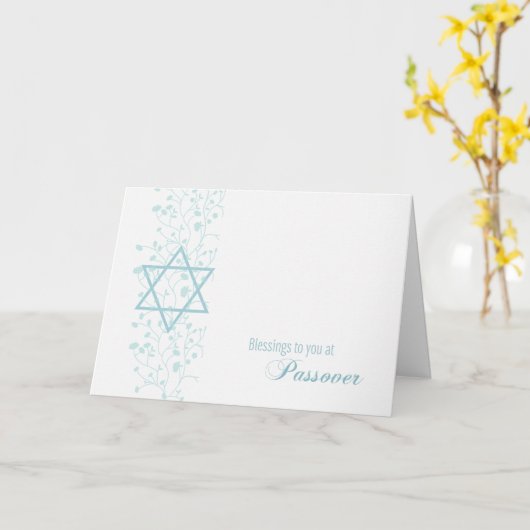 Pessach, Blumen, Stern von David Karte (Gelbe Blume)