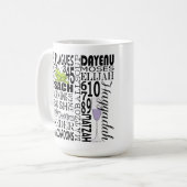 Pessach "Dayenu und mehr..." 15 Euro Kaffee Tasse (Vorderseite Links)