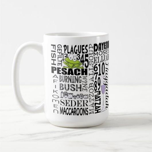 Pessach "Dayenu und mehr..." 15 Euro Kaffee Tasse (Links)