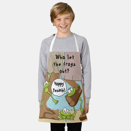 Pessach, der die Frösche Gelassen hat Schürze (Getragen)