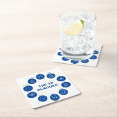 Pessach Die 10 Pest Blau und Weiß Sedar Rechteckiger Pappuntersetzer (Vor Ort)