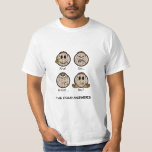 Pessach "Die vier Antworten" Weiße Männer T - Sh T-Shirt