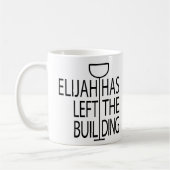 Pessach Funny Mug 11 oz. Elijah hat Gebäude Links Kaffeetasse (Links)