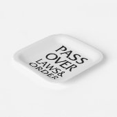 Pessach. Gesetze und Bestellungen. Geschenkidee fü Pappteller (Gewinkelt)