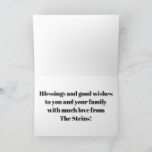 Pessach-Grußkarte "Glückliche Passwort-Worte" Karte (Innenseite)