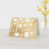 Pessach-Grußkarte "Glücklicher Pessach" Karte (Gelbe Blume)