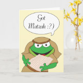 Pessach-Grußkarte "Got Matzah" Karte (Gelbe Blume)