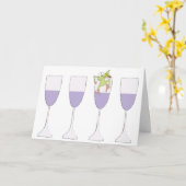 Pessach-Grußkarte "Pessach der Wein" Karte (Gelbe Blume)