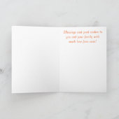 Pessach-Grußkarte "Pessach-Seder-Plättchen" Karte (Innenseite)