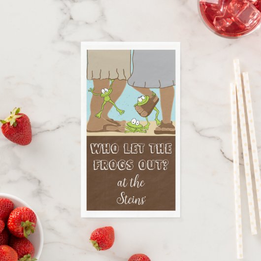 Pessach Handtuch Napkins Bcgd The Frogs Out Serviette (Beispiel)