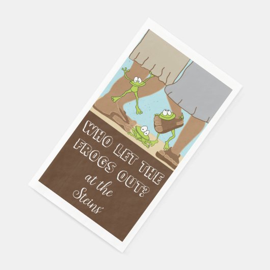 Pessach Handtuch Napkins Bcgd The Frogs Out Serviette (Ecke)