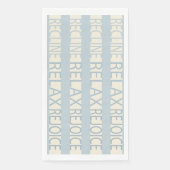 Pessach Handtuch Napkins Recline Relax Blue Serviette (Vorderseite)