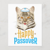 Pessach Happy Pessach Cat Funny Seder Juden Flyer (Hinten)