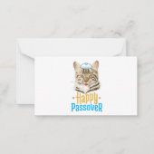 Pessach Happy Pessach Cat Funny Seder Juden Mitteilungskarte (Vorderseite)