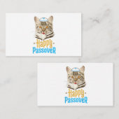 Pessach Happy Pessach Cat Funny Seder Juden Mitteilungskarte (Vorne/Hinten)