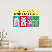 Pessach Haustiere Seder Poster 20 x 24 Matte Finis (Küche)