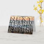 Pessach Jerusalem Beach Grußkarte Karte (Gelbe Blume)