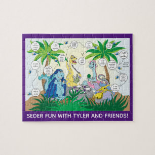 Pessach Kinder Dinosaurier Seder Puzzle für Kinder