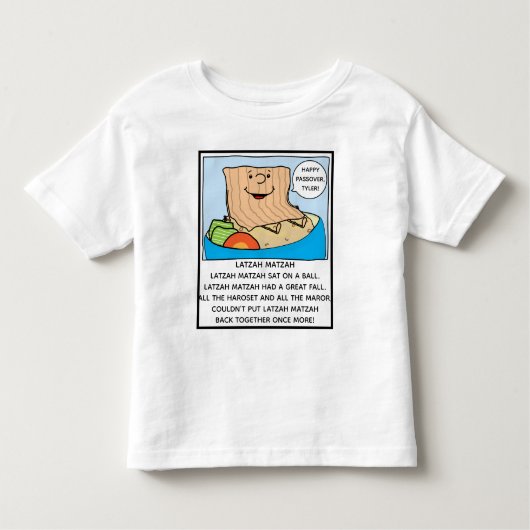 Pessach-Kleinkind Funny Seder Tower Kleinkind T-shirt (Vorderseite)