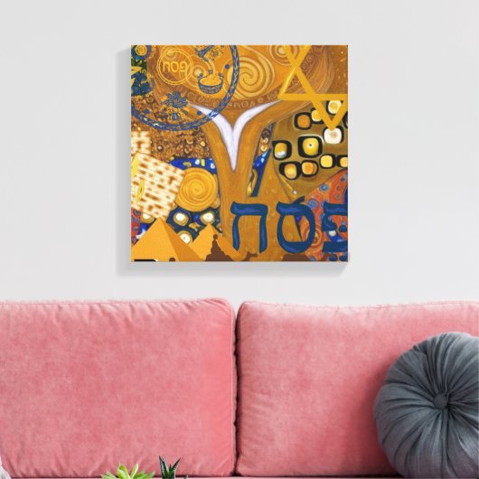 Pessach Leinwanddruck (Insitu (Wohnzimmer))