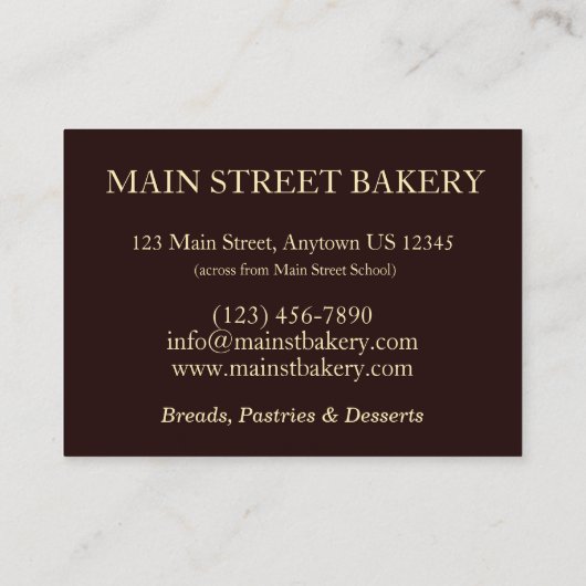 Pessach Macaroon Cookie Jüdische Bäckerei Kosher F Visitenkarte (Rückseite)