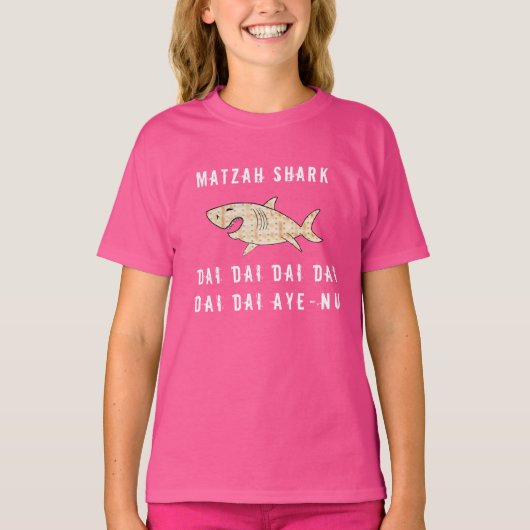 Pessach Matzah Shark Girls' Basic-T - Shirt (Vorderseite)