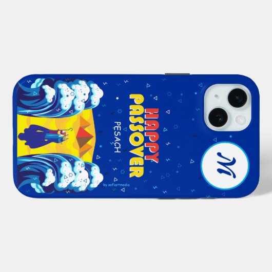 Pessach MONOGRAM Exodus Pop Rotes Meer Art Peso Case-Mate iPhone Hülle (Rückseite (Horizontal))