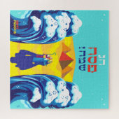 Pessach Moses & Israelites Exodus Hebräisch Puzzle (Horizontal)