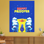 Pessach Moses & Israelites' Exodus Pop Art Paint Leinwanddruck (Insitu (Wohnzimmer))