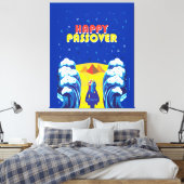 Pessach Moses & Israelites' Exodus Pop Art Paint Leinwanddruck (Insitu (Schlafzimmer))