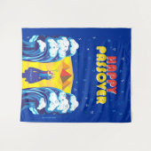 Pessach Moses & Israelites' Exodus Pop Art Paint Wandteppich (Vorderseite (Horizontal))