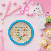 Pessach-Papierplatte "Der Kindertisch" Muster Pappteller (Party)