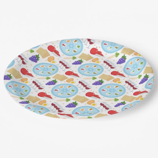 Pessach Pappteller (Schrägansicht)