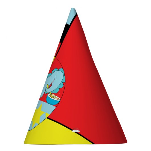 Pessach Party Hat Dinosaurier Bites Partyhütchen (Rechts)