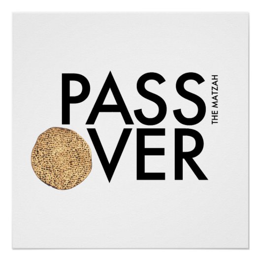 Pessach - PASS the matzah OVER - Seetransport Poster (Vorderseite)