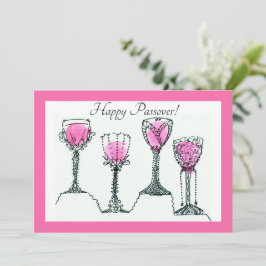 Pessach Pesach 4 Jungs Ferienwohnung Wine Feiertagskarte