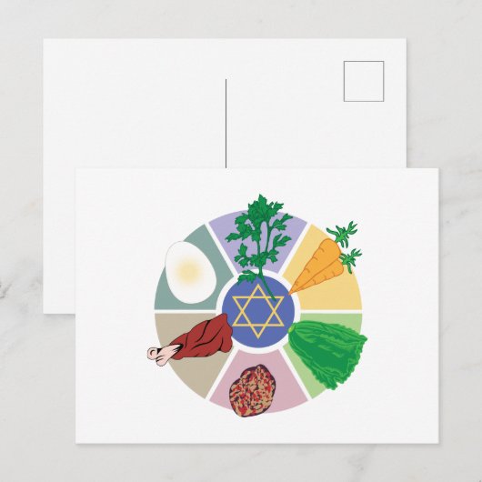 Pessach Postkarte (Vorne/Hinten)