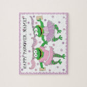 Pessach Puzzle "TuTu Niedliche Frösche mit Matzah! (Vertikal)