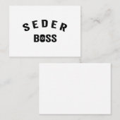 Pessach Seder Boss My Rules Jüdisches Funny Gift Mitteilungskarte (Vorne/Hinten)