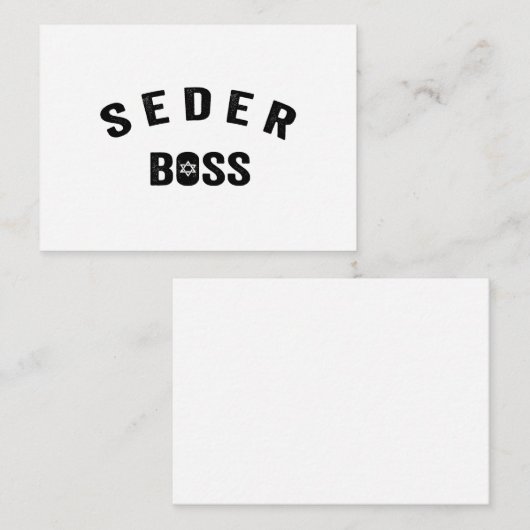Pessach Seder Boss My Rules Jüdisches Funny Gift Mitteilungskarte (Vorne/Hinten)