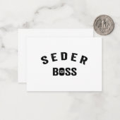 Pessach Seder Boss My Rules Jüdisches Funny Gift Mitteilungskarte (Vorderseite/Rückseite Beispiel)